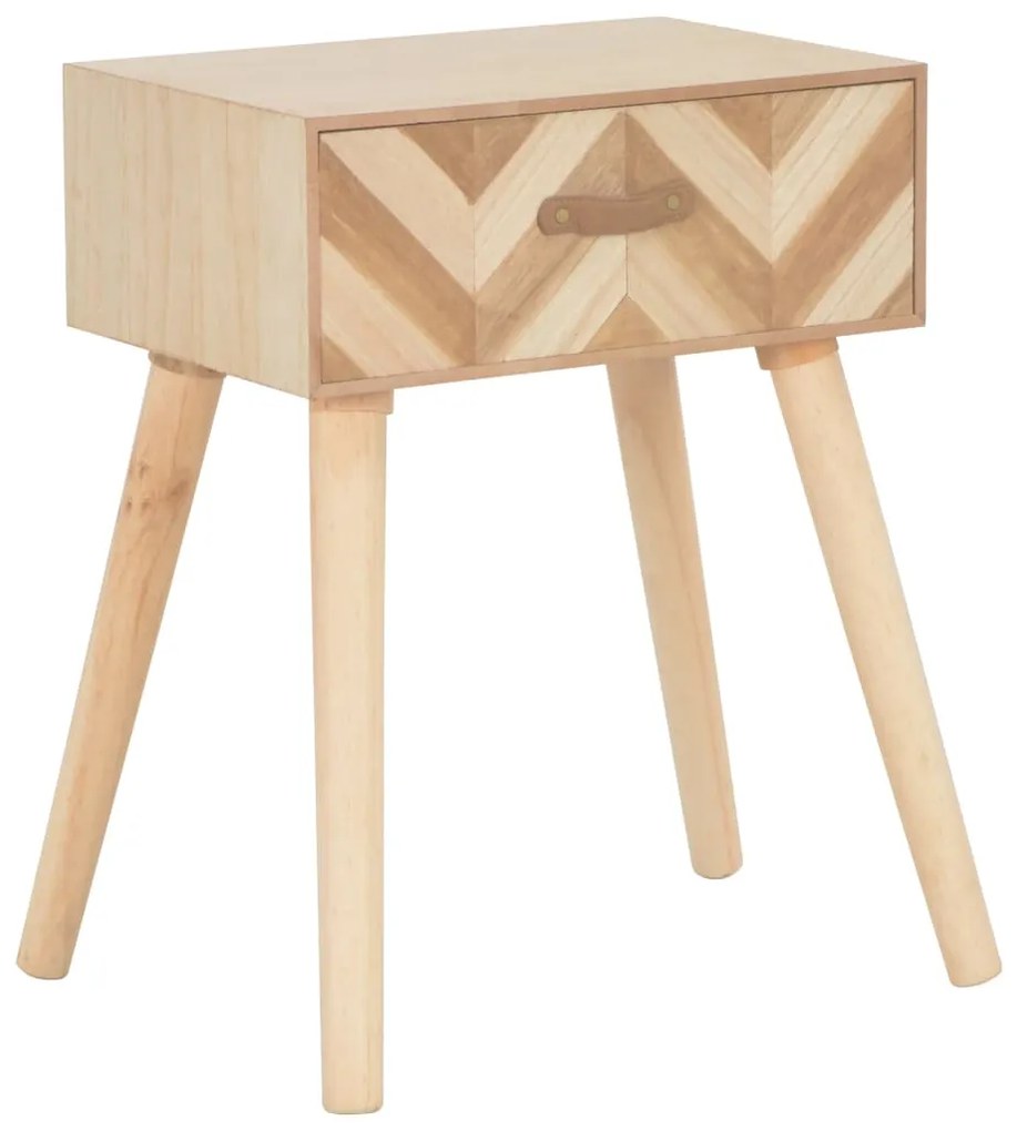 vidaXL Nočný stolík so zásuvkou 44x30x58 cm masívne drevo