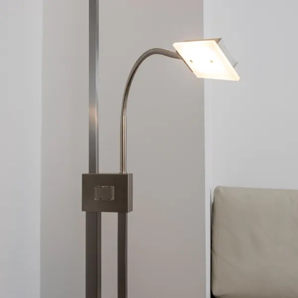 Eglo 33182 -LED Stmievateľná stojacia lampa SOLANO 1xLED/26W/230V+1xLED/3,2W chróm