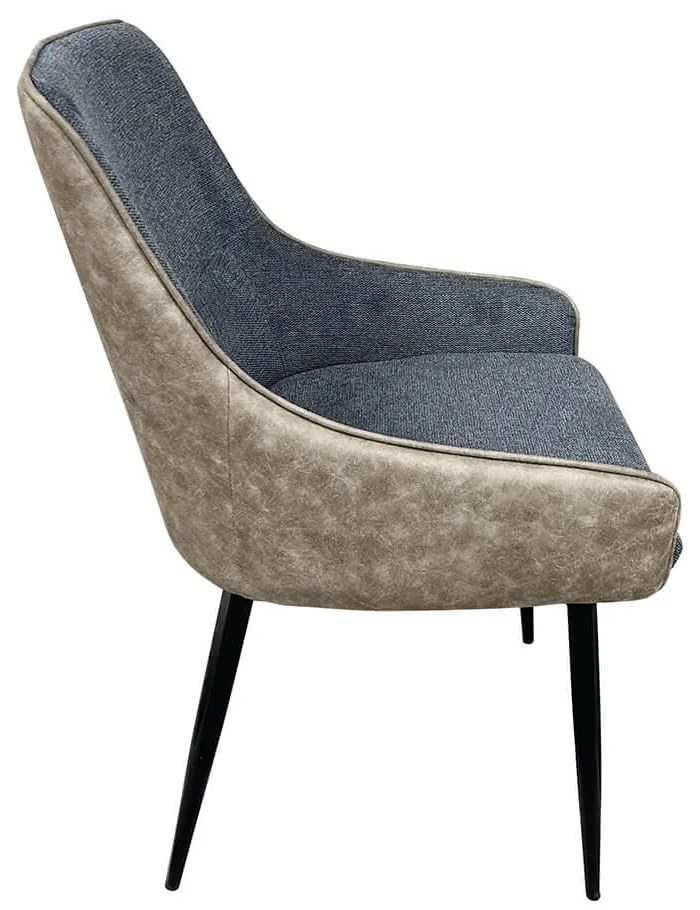 Teddy stoličky s prevrátenými farbami, béžovo-sivá/sivo-béžová, 2 ks