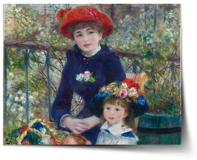 Sablio Plagát Dve sestry (Na terase) - Pierre-Auguste Renoir - 60x40 cm