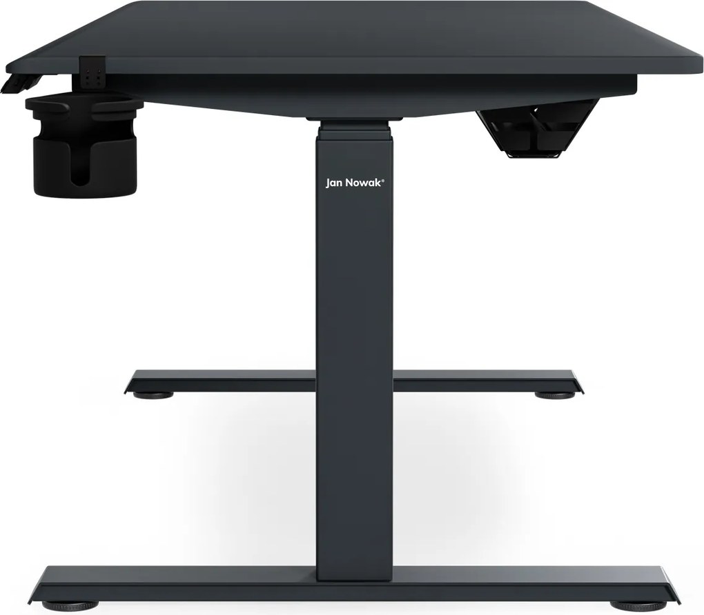 Elektrický stôl s reguláciou výšky ergonomický antracitový,1400x700 mm: ARIA