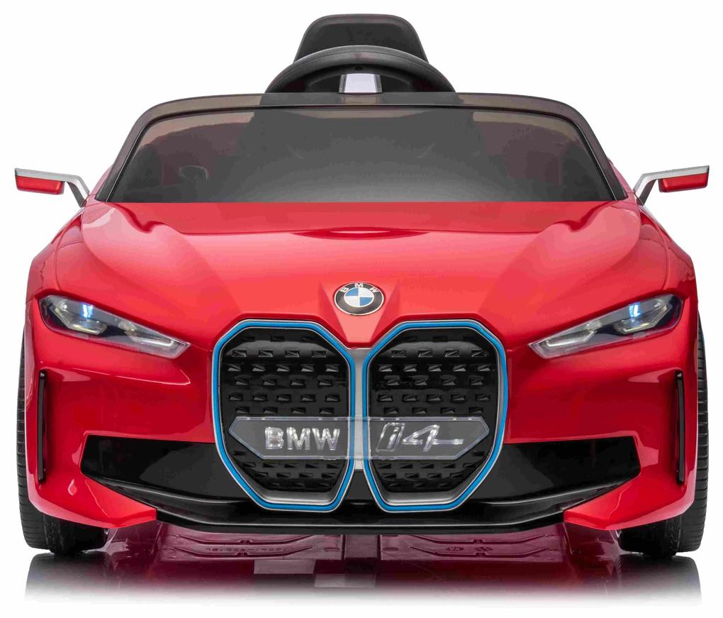 RAMIZ Elektrická autíčko BMW I4 - červené - 2x25W - BATÉRIA - 12V4,5Ah - 2023