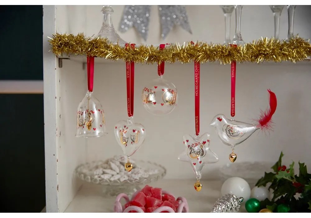 Sklenená ručne fúkaná vianočná ozdoba ø 6,5 cm Ann-Sofi Romme Annual Christmas Bauble 2025 – Holmegaard