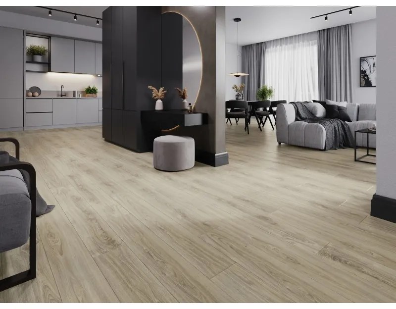 Mexen Madison, vinylová podlaha 1240x182 mm SPC 6,5 mm, IXPE 1,5 mm, 4-stranná V-drážka, dub, F1045-1240-182-505-4V1-01