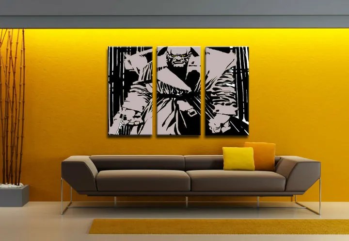 Ručne maľovaný POP Art obraz Killer with yellow eyes | rôzne rozmery