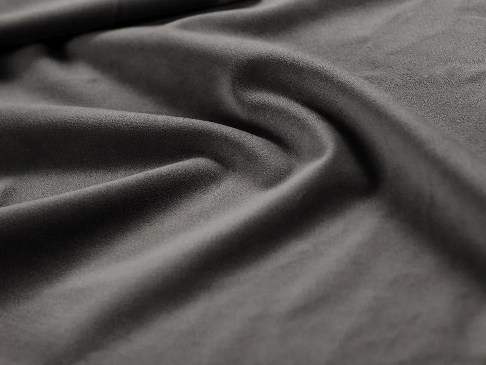 Tmavosivé zamatové kreslo Georgia – Micadoni