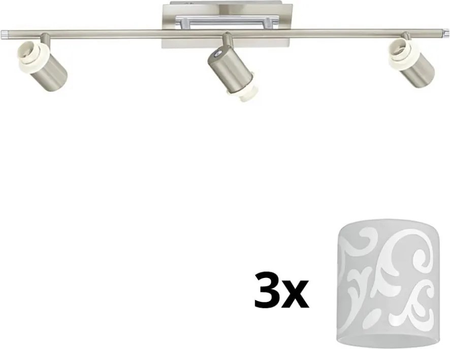 Eglo - LED Bodové svietidlo MY CHOICE 3xE14/40W/230V chróm/biela