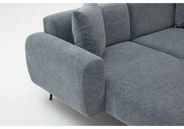 Rohová sedacia súprava do L PISA sivá ľavá