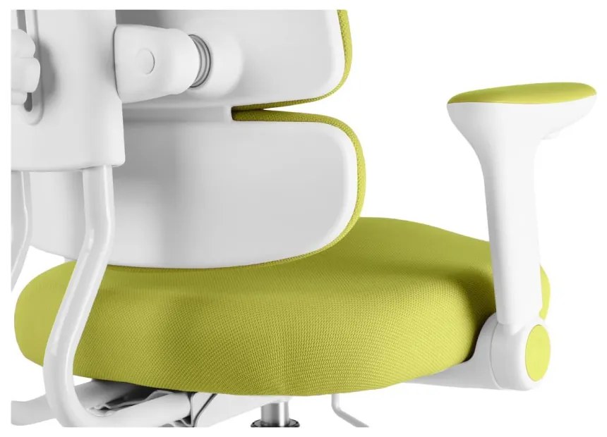 Detská rastúca stolička Neoseat KIDDY THREE — látka, prateľný poťah, zelená