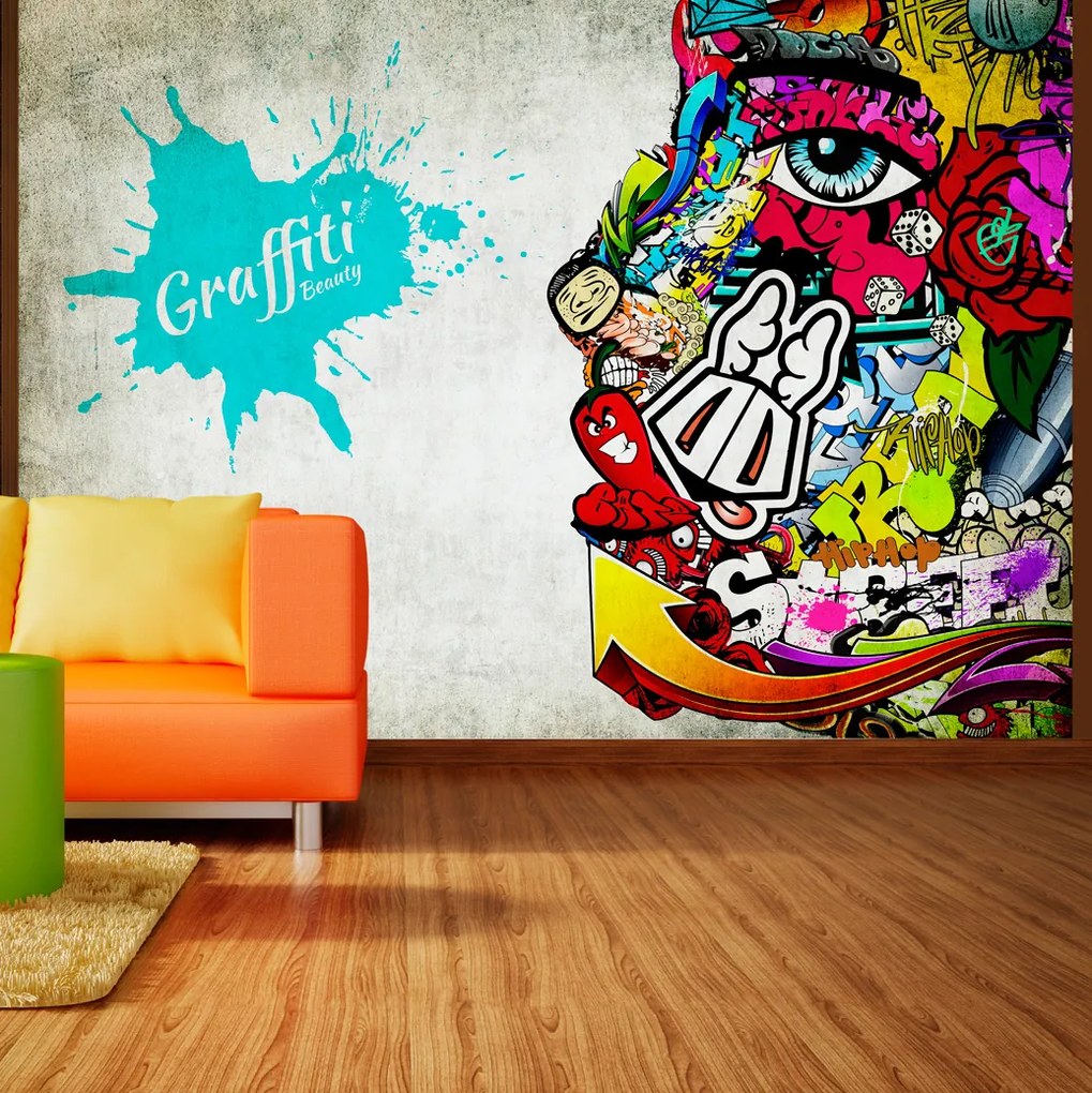 Artgeist Fototapeta - Graffiti beauty Veľkosť: 200x140, Verzia: Premium