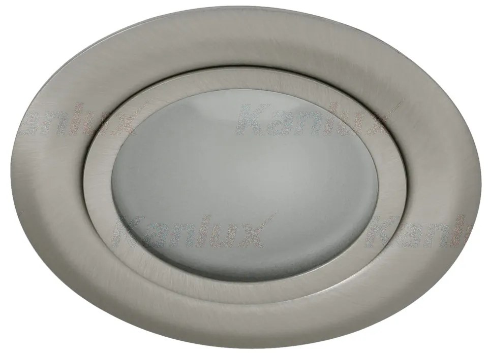 KANLUX Bodové LED osvetlenie do skrine RALOS, 0,8W, 60mm, okrúhle, teplá biela, matné chrómované