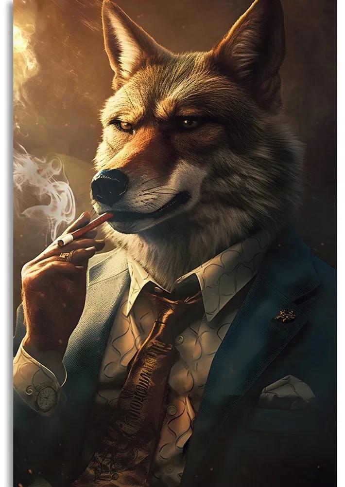Obraz zvierací gangster vlk - 60x90