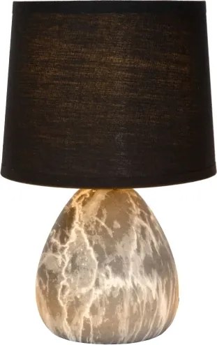 Lucide 47508/81/30 - Stolná lampa MARMO 1xE14/40W/230V čierna