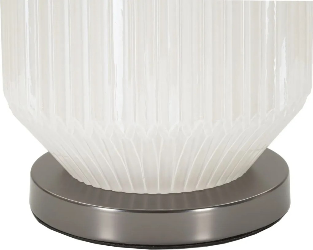Stolná lampa Brighty 65 cm šedo-biela
