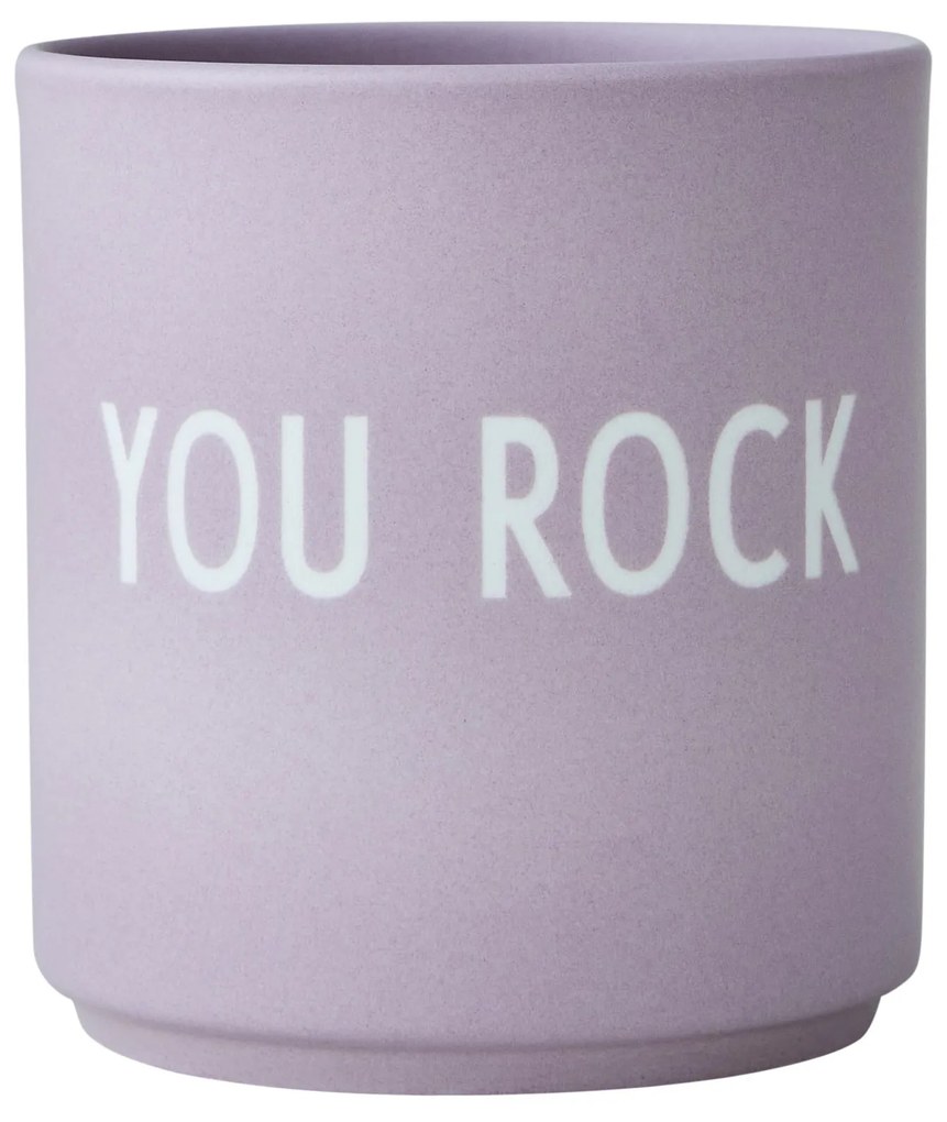 DESIGN LETTERS Porcelánový hrnček You Rock Lavender 300 ml
