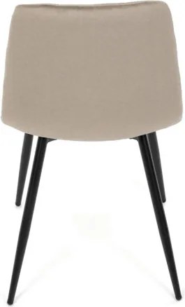 Jedálenská stolička zamatová, béžová DCL-X7015 CAP2