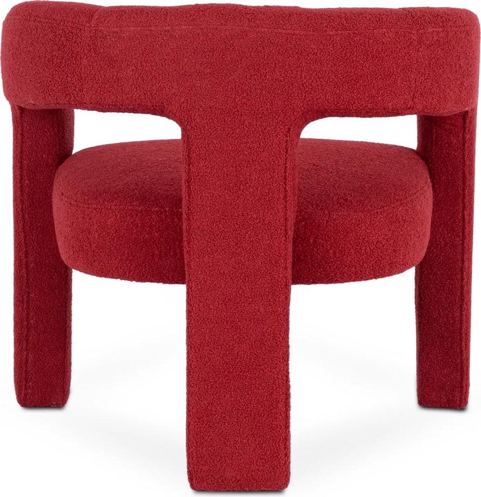 Relaxačné kreslo ARVEX – bordové bouclé