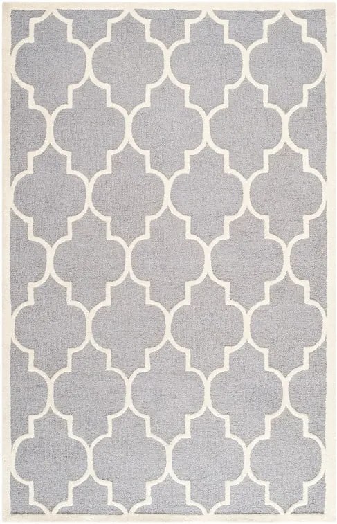 Vlnený koberec Everly 152x243 cm, svetlosivý
