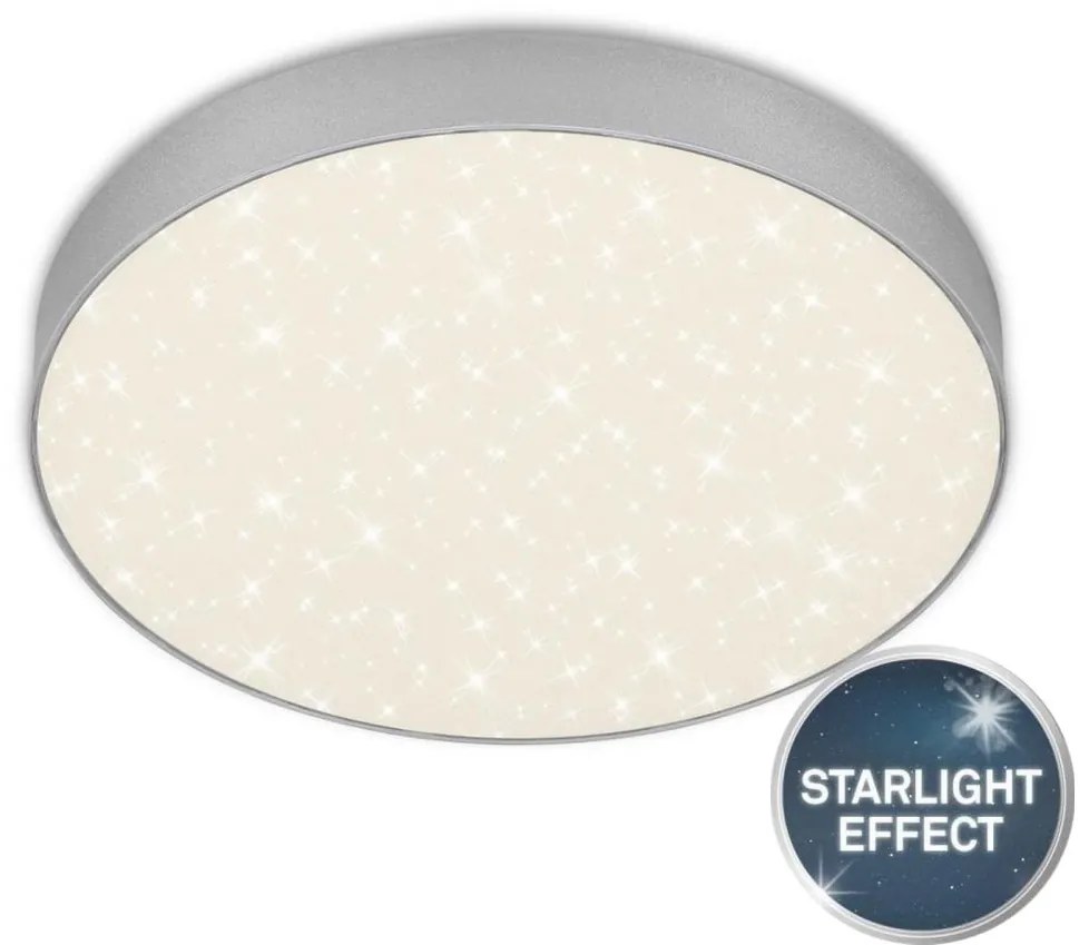 Briloner 7074-414 -LED Stropné svietidlo STAR SKY LED/21W/230V pr. 28 cm strieborná