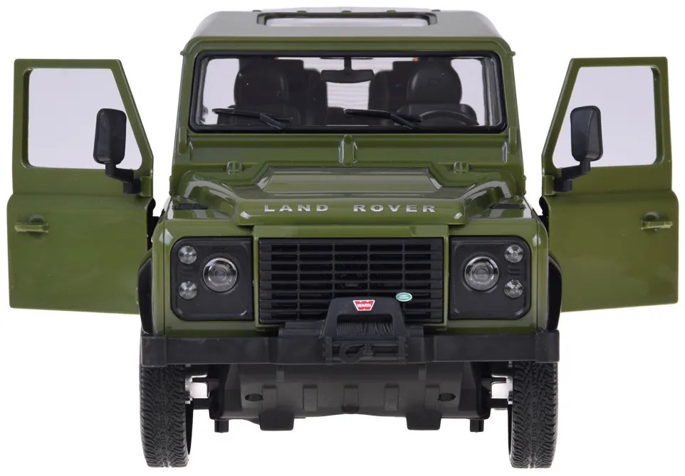 Auto na diaľkové ovládanie Rastar Land Rover Defender 1:14 so svetlami RC0712 Farba: zelená