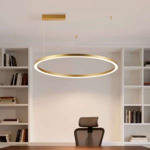 Brilagi - stmievateľný LED luster na lanku PORTOFINO LED/60W/230V pr. 80 cm zlatý +DO