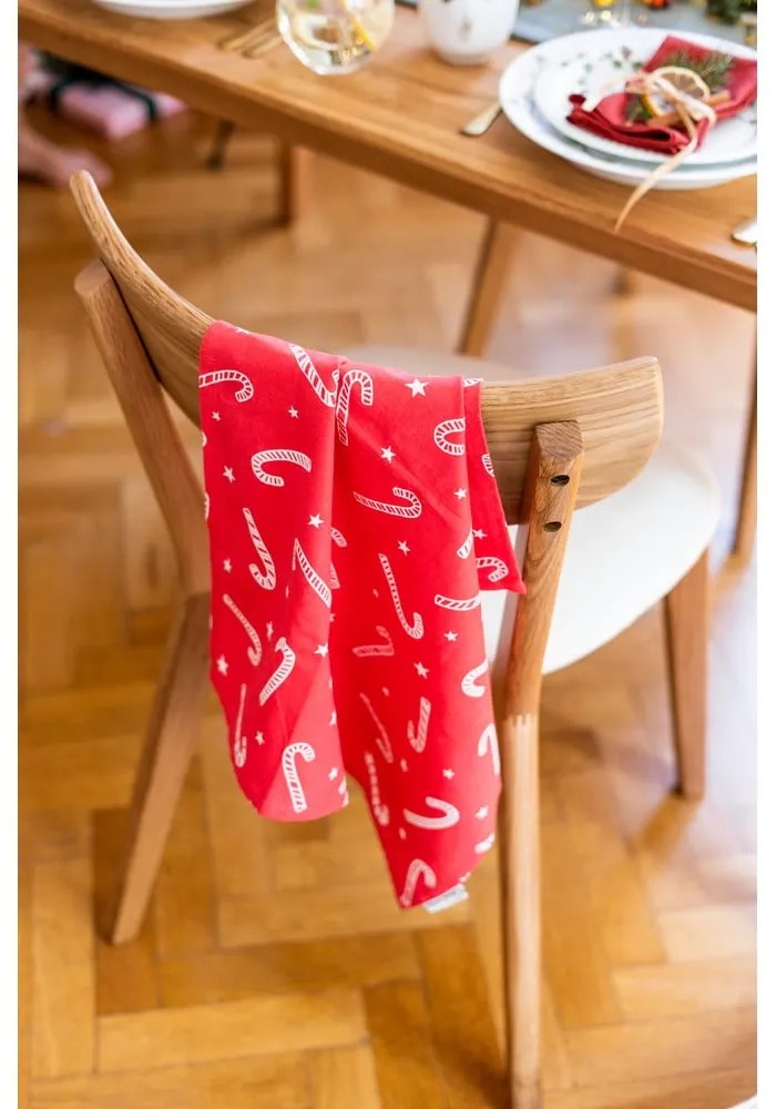 Bavlnené utierky s vianočným motívom v súprave 4 ks 50x70 cm Candy Cane – Catherine Lansfield