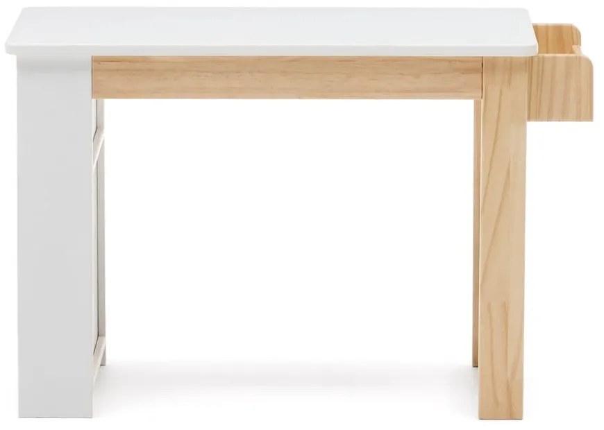 Detský písací stôl s bielou doskou 40x77 cm Serwa – Kave Home