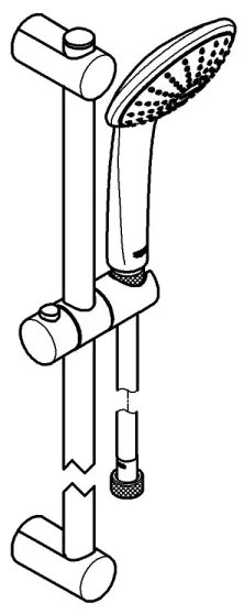 GROHE 27322000 - Sprchová súprava VITALIO JOY 600 mm lesklý chróm