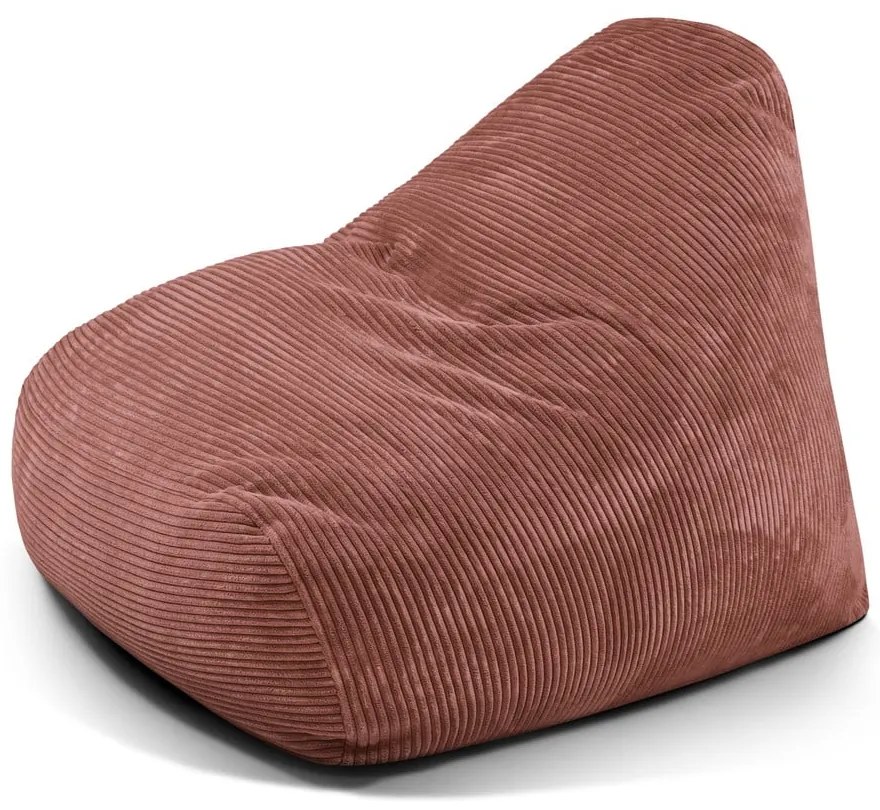 Menčestrový sedací vak v tehlovej farbe Snug 100 – SLOWDOWN