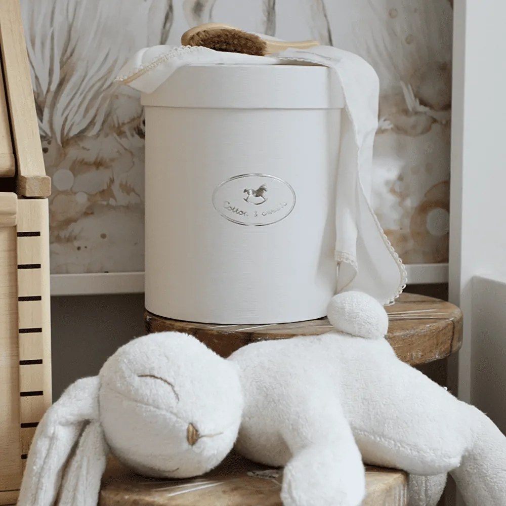 Bambusová plienka s čipkou vanilka 43x43cm