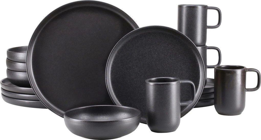XXXLutz KOMBINOVANÝ SERVIS Uno Black 16-dielne Creatable - Online Only bytové doplnky - 007768076604