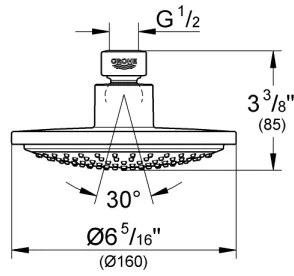 GROHE 28233000 - Hlavová sprcha EUPHORIA COSMOPOLITAN 160, lesklý chróm