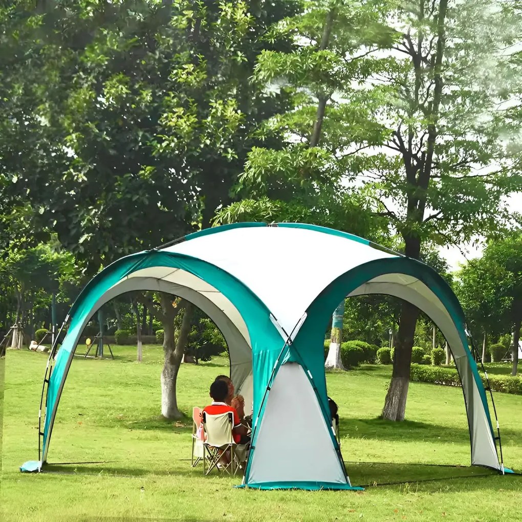 Pavilónový stan YENA s obalom 350x350 cm zeleno-biely