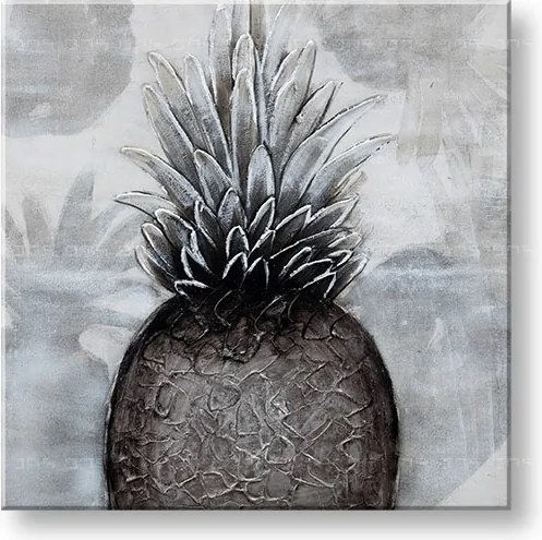 Maľovaný obraz na stenu ANANÁS 60x60 cm