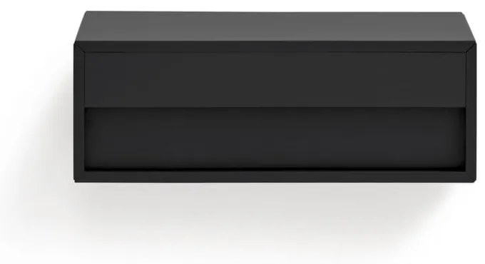 Čierny závesný nočný stolík Platt – Teulat