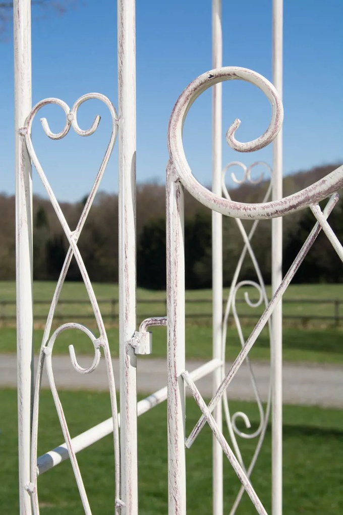 Oblúk na ruže Mel s bránkou - Krémová antik