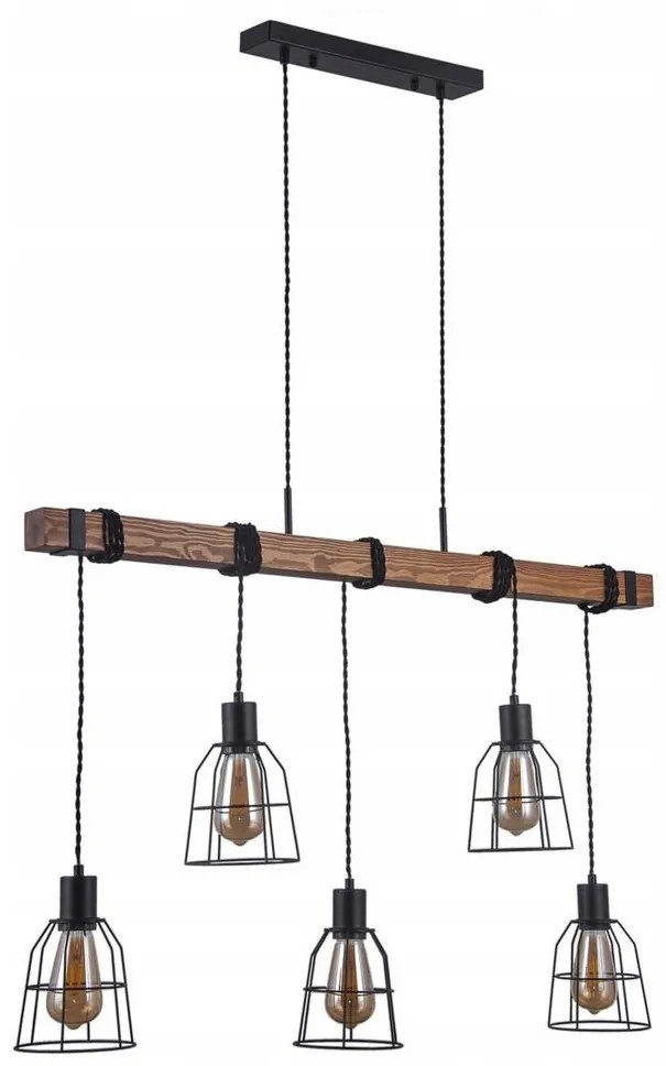 ITALUX PND-4793-5-L - Luster na lanku REDA 5xE27/40W/230V