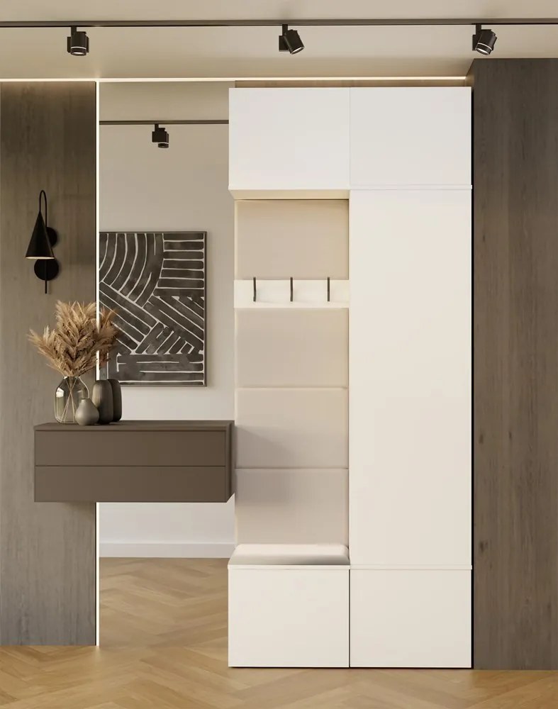 Předsíňová stěna Haga 1Sz1W 100 cm bílá
