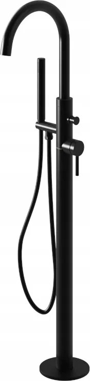 Voľne stojaca vaňová batéria Kohlman Axel Black QF1165AB