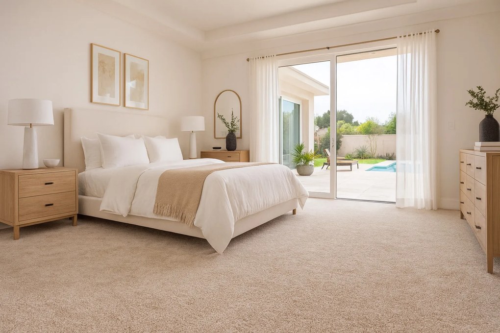 Koberec metráž Spinta 33, na mieru, šíře 4m, biela, filc, obývacia izba, Associated Weavers