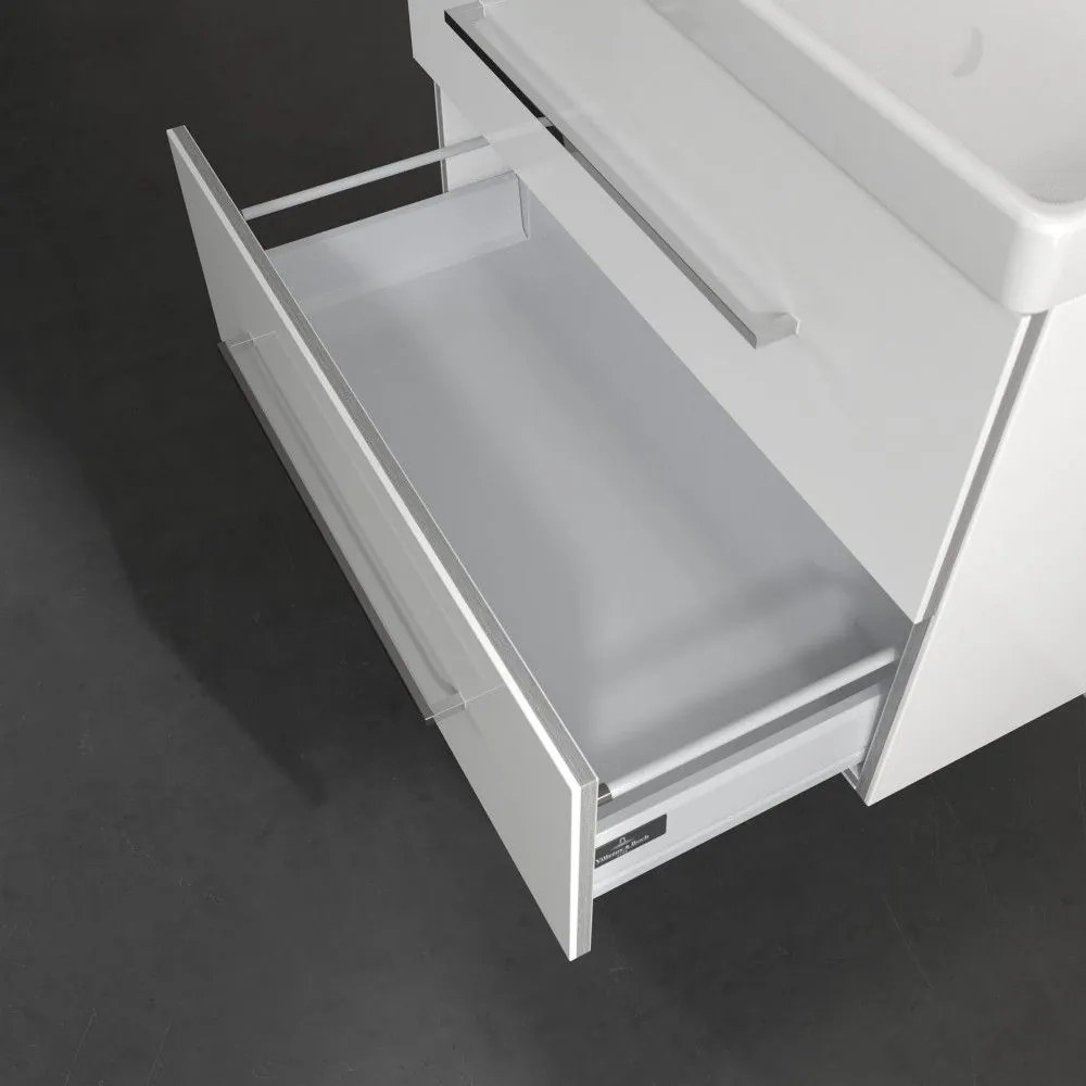 VILLEROY & BOCH Avento závesná skrinka pod umývadlo, 2 zásuvky, 780 x 452 x 514 mm, Crystal White, A89100B4