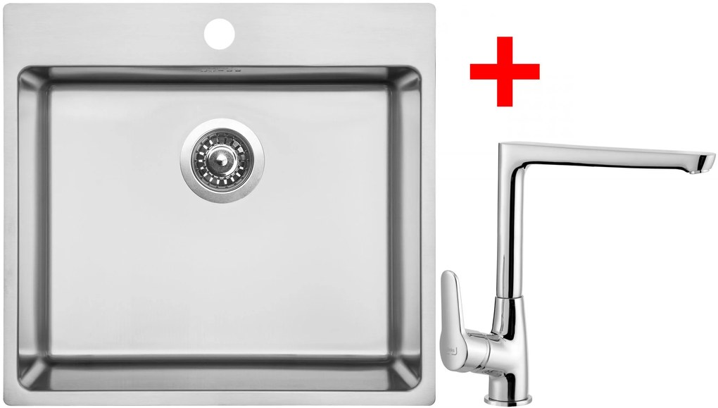 Set Sinks BLOCKER 550 V kartáčovaný + CASPIRA