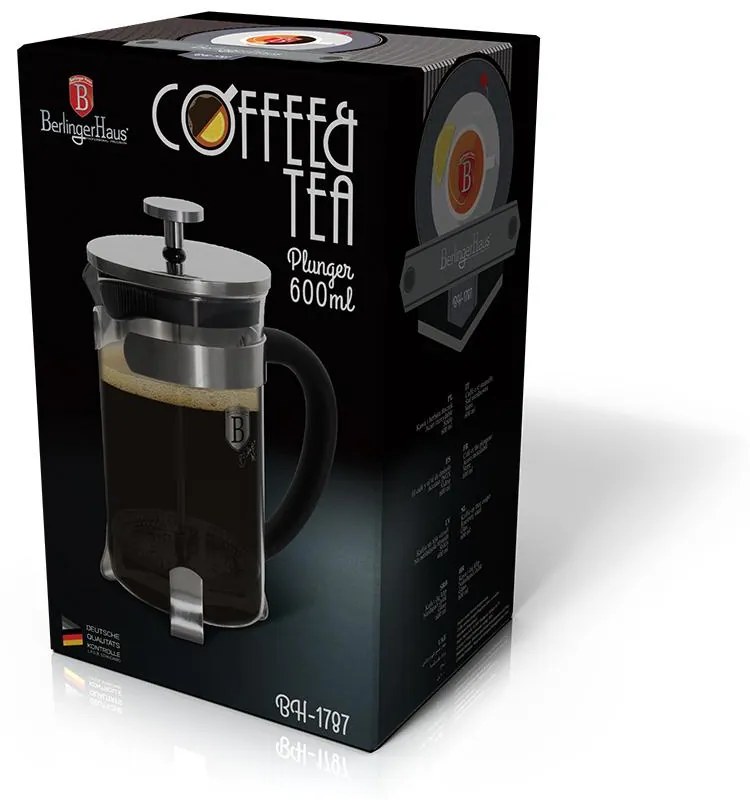 BERLINGERHAUS Black Royal Collection zaparovač Coffe&Tea 800 ml