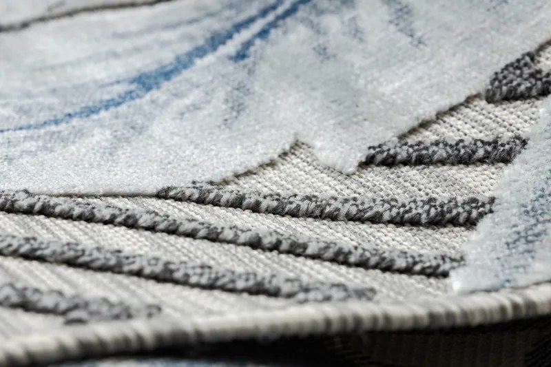 Dywany Łuszczów, Kusový koberec Botanic 65242 Feathers grey – na von aj na doma, 176x270, modrá, chodba / predsieň