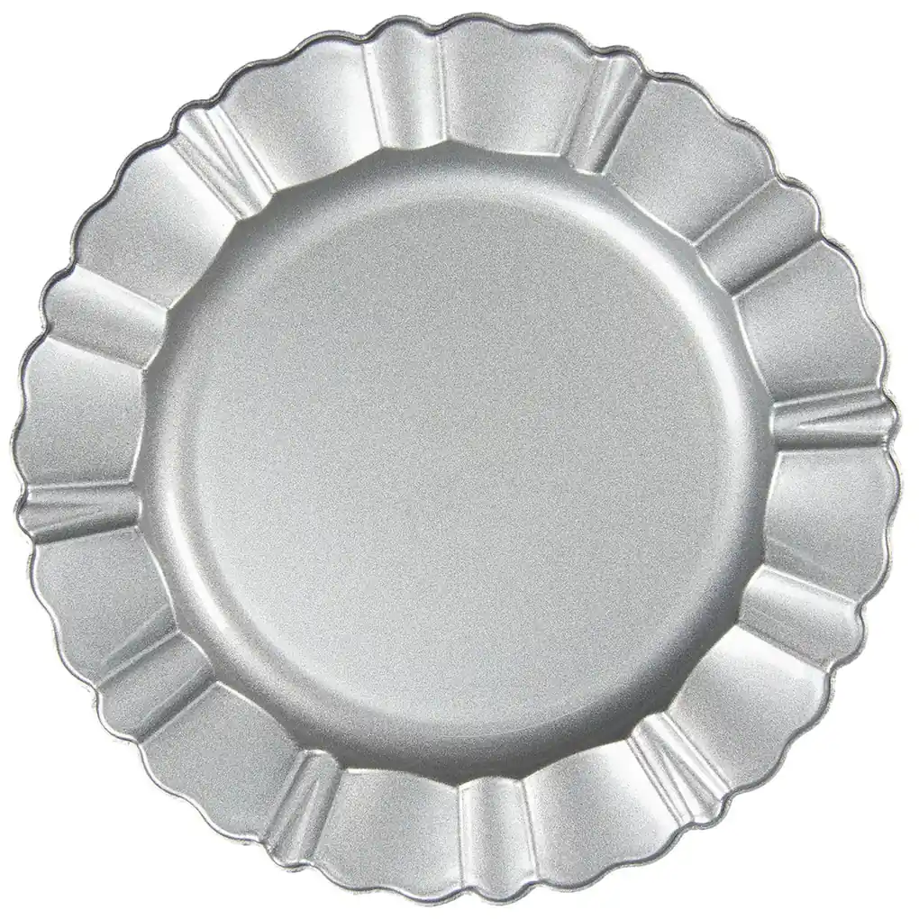 Strieborný melanínové tanier / podnos - Ø 33 cm | BIANO