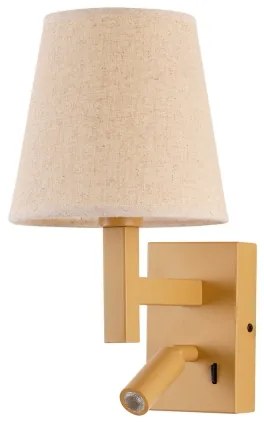 Brilagi - LED Nástenná lampa DEYA 1xE14/40W/230V + LED/3W ľan/zlatá