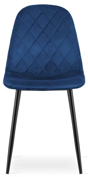 Set troch jedálenských stoličiek ASTI zamat granátové (čierne nohy) (3ks)