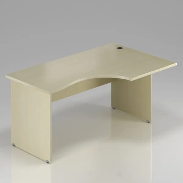 Ergonomický stôl Visio 160 x 70/100 cm, pravý javor