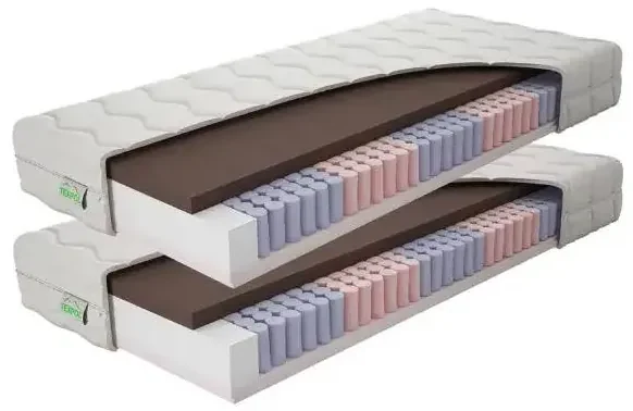 Texpol SILSTAR AKCIA 1 + 1 - obojstranný taštičkový matrac bez profilácie - dva kusy 80 x 200 cm, snímateľný poťah
