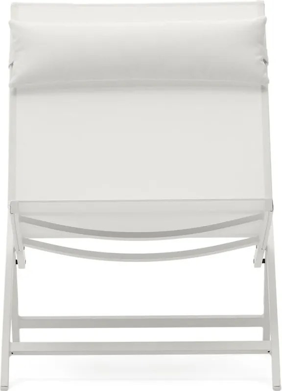 Biele kovové záhradné kreslo Canutells – Kave Home
